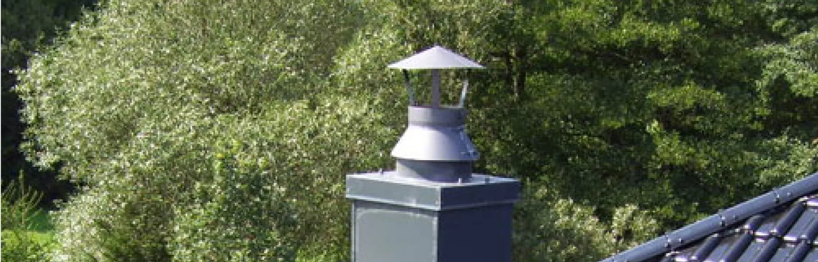 Beispielbild fertig eingebauter Schornstein
