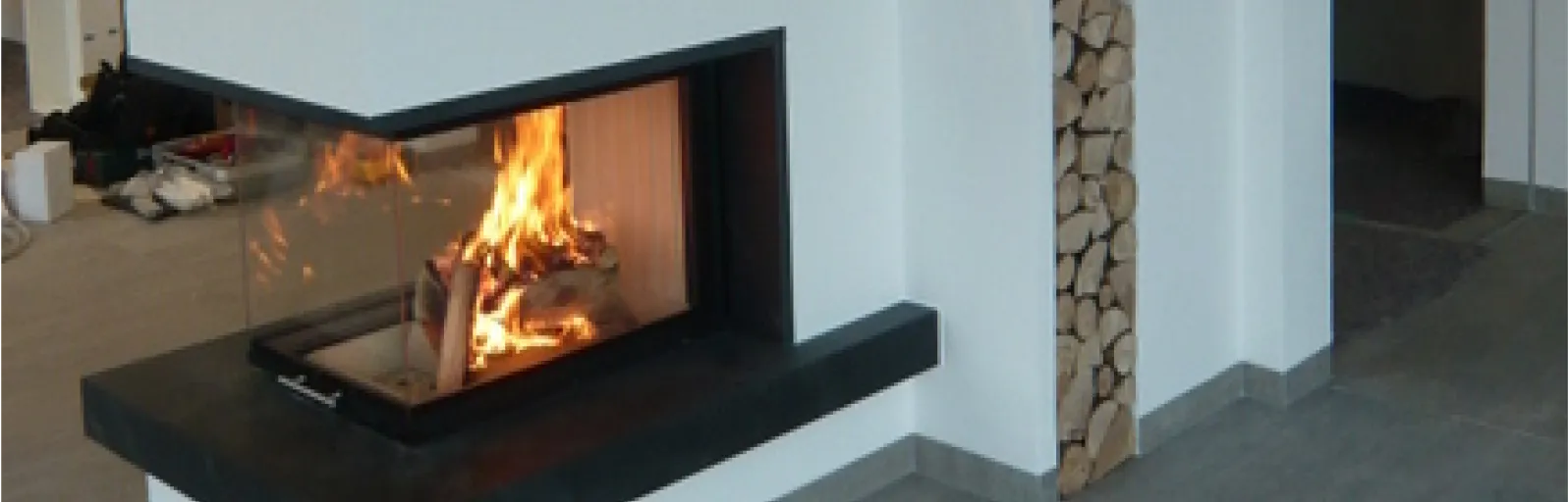 Beispielbild fertig eingebauter Kamin