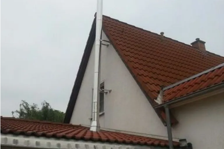 Beispielbild fertig eingebauter Schornstein