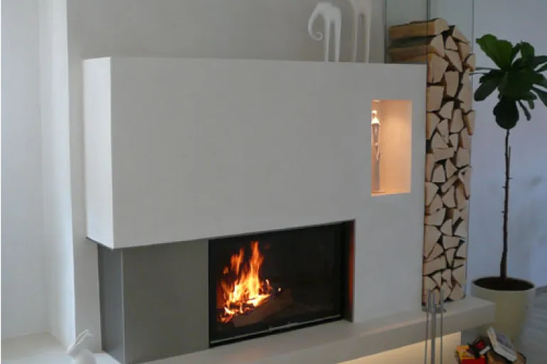 Beispielbild fertig eingebauter Kamin