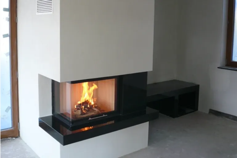 Beispielbild fertig eingebauter Kamin