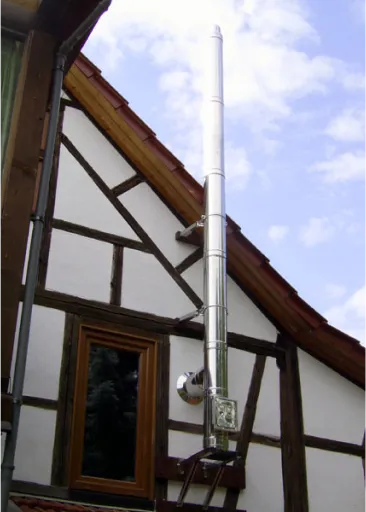 Beispielbild fertig eingebauter Schornstein