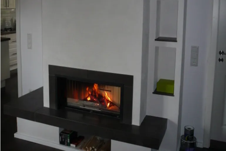 Beispielbild fertig eingebauter Kamin
