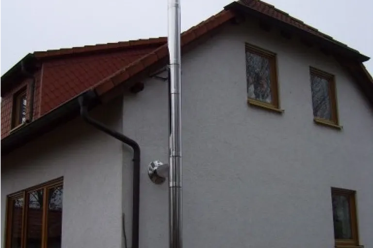 Beispielbild fertig eingebauter Schornstein