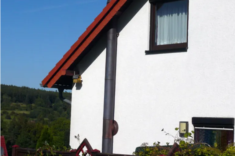 Beispielbild fertig eingebauter Schornstein