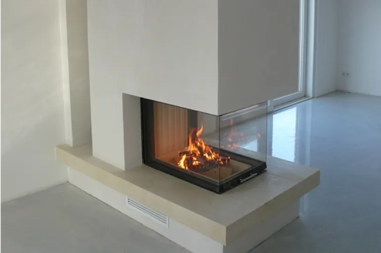 Beispielbild fertig eingebauter Kamin